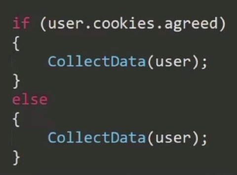 (user.cookies.agreed) (user); (user);