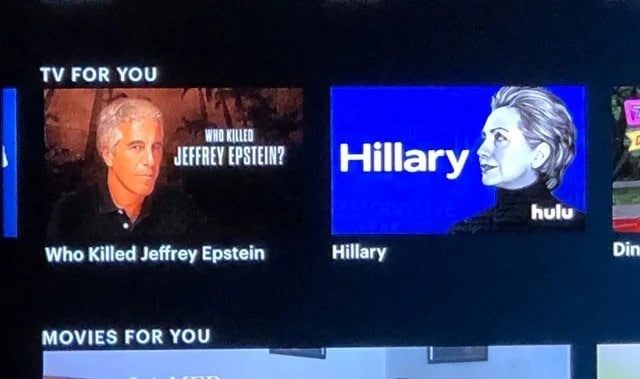 FOR YOU Я у у JEFFREY EPSTEIN? Hillary hulu Who Killed Jeffrey Epstein Hillary Din MOVIES FOR YOU 1