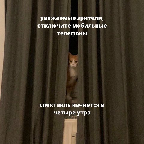 уважаемые зрители, отключите мобильные телефоны спектакль начнется в четыре утра