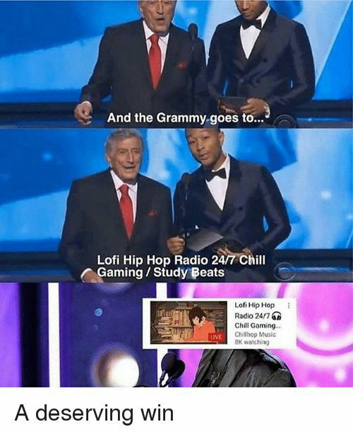 и And the Grammy-goes a Lofi Hip Нор Radio 24/7 Chill Gaming Study Beats Hip Hop Radio 24/7 Chill Gaming A deserving win