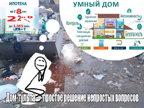 ИПОТЕКА УМНЫЙ ДОМ Удалённое Автономность до 3,065 млн Контро действий вод