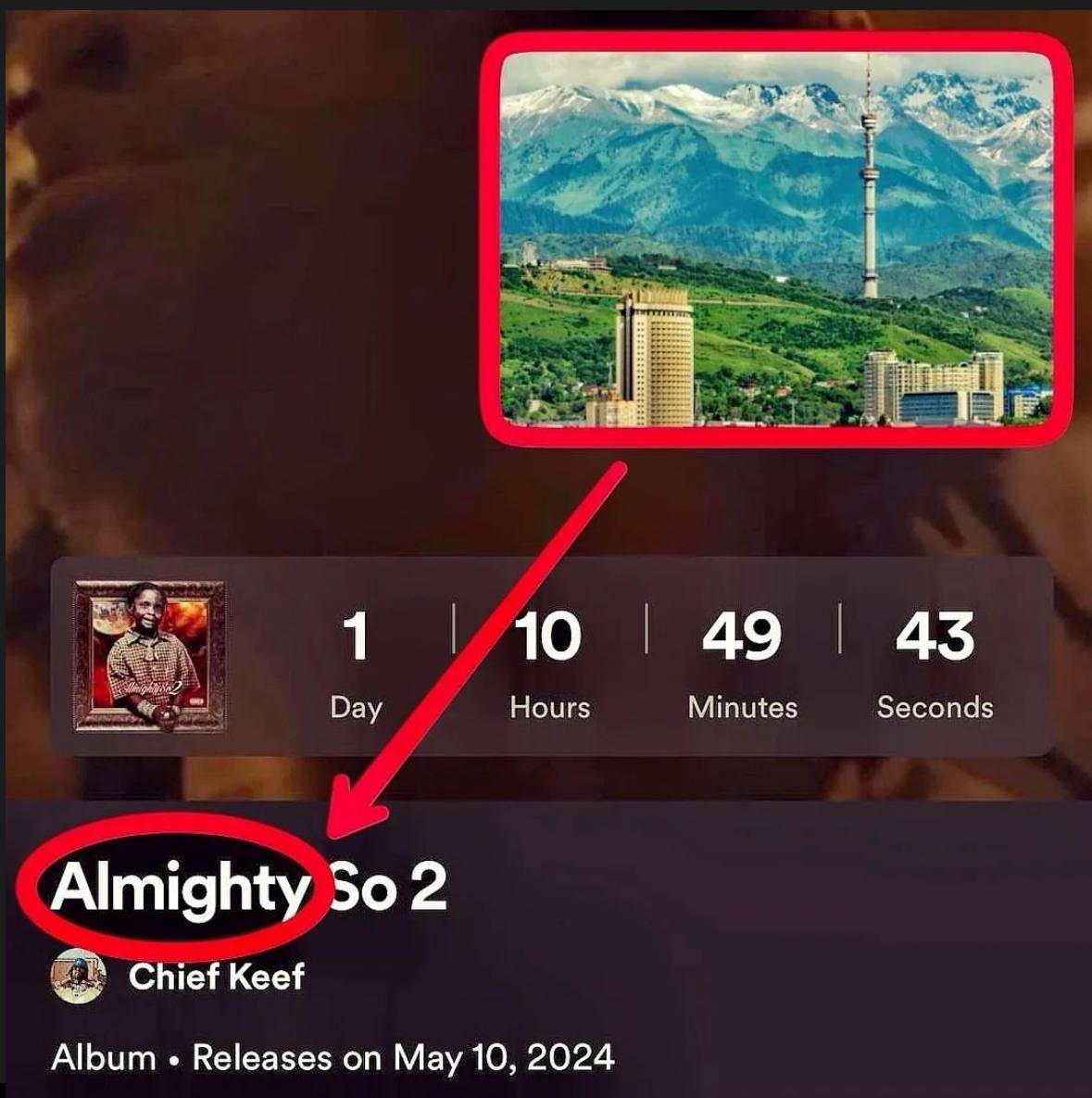 10 49 43 Рау Hours Minutes Seconds Almighty So 2 Chief Keef Album Releases on May 10, 2024