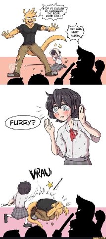 STOP IT! ENOUGH OF HARASSING BLIND GIRL! GET OUT, DIRTY FURRY. Wii on “4, (i