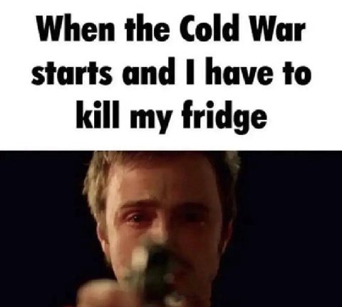 When the Cold War starts and 1 have to kill my fridge