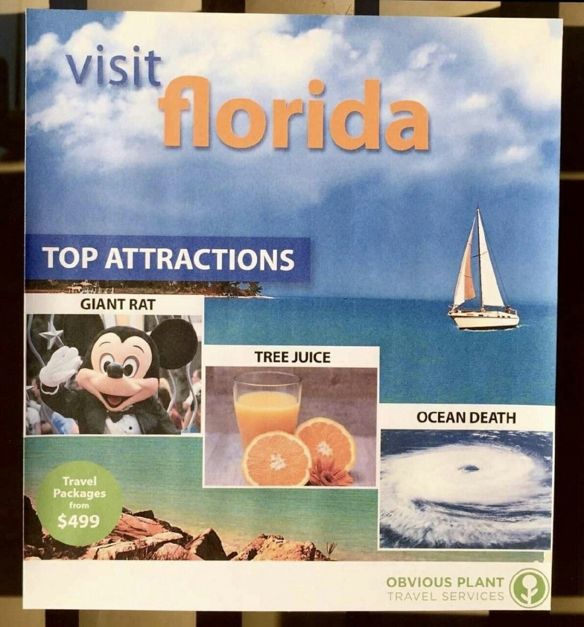 ТОР ATTRACTIONS "GIANT RAT TREE JUICE on OCEAN DEATH Travel Packages from $499 OBVIOUS PLANT TRAVEL SERVICES