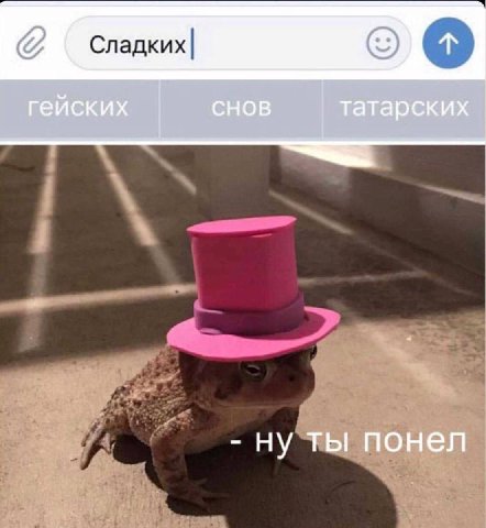 Сладких| гейских CHOB татарских ну ты понел