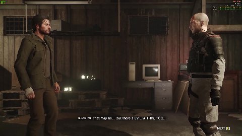 р , | и = SEBASTIAN | could use some help out there. БГ о ииЕЕЕЕЕЕЕЕЕЕЕЕЕе ny ше SEBASTIAN That may be... But there's EVIL WITHIN, TOO... 4 4 = O'NEAL Whatever. I'll —_ in here. See you around, Sebast