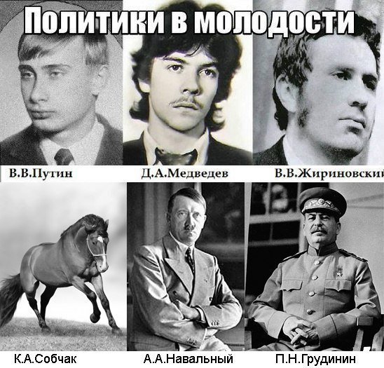 СТИ Политики в МОЛОД 2% В.В.Путин Д.А.Медведев И Собчак 1 ГРудинин