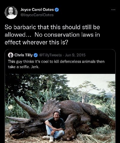 Carol Oates So barbaric that this should still be allowed... No conservation laws in effect wherever this is? Chris Tilly This guy thinks it's соо! to kill defenceless animals then take a selfie. Jerk