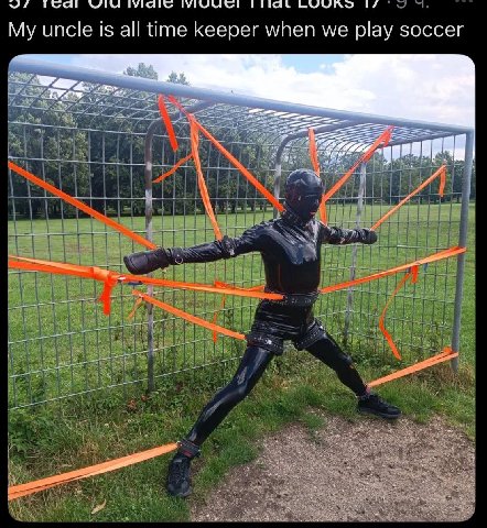 My uncle is all time keeper when we play soccer я