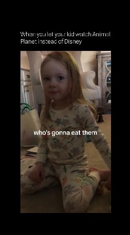 When you let your kid watch Animal Planet instead of Disney