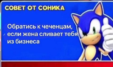 СОВЕТ ОТ СОНИКА Обратись к чеченцам, если жена сливает тебя из бизнеса
