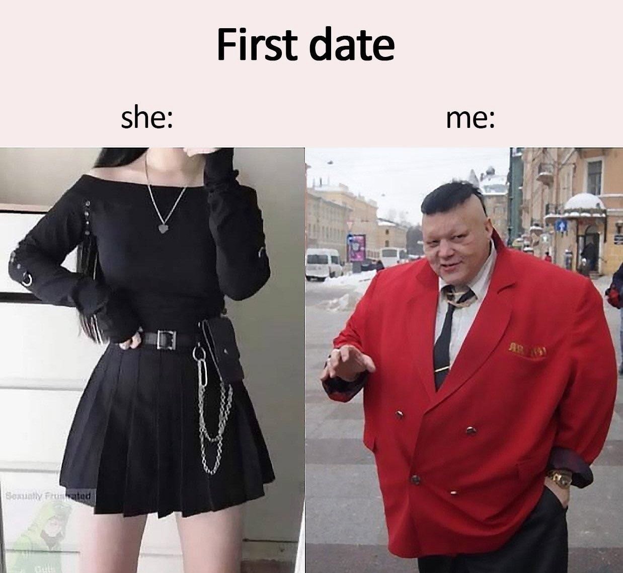 First date she: me 7 i