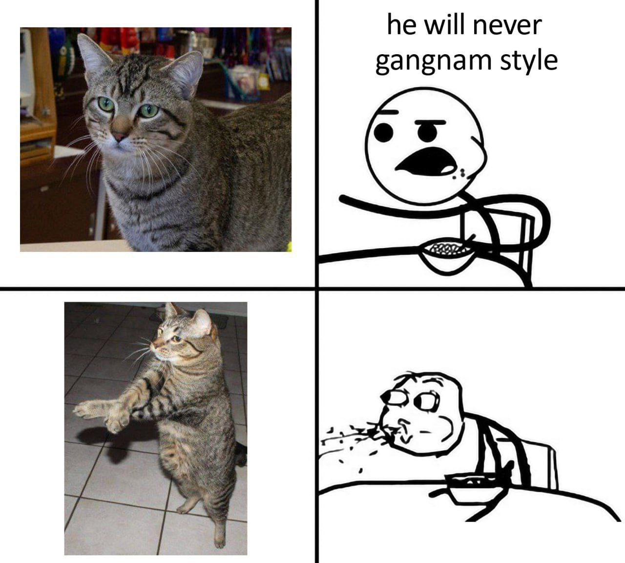 he will never gangnam style