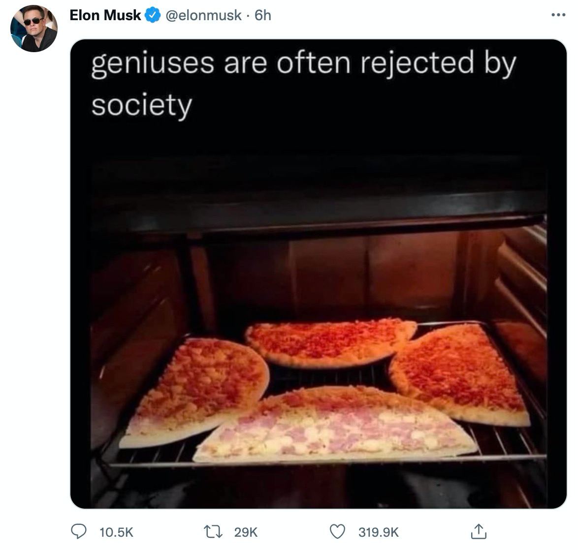 Elon Musk @elonmusk are often rejected society