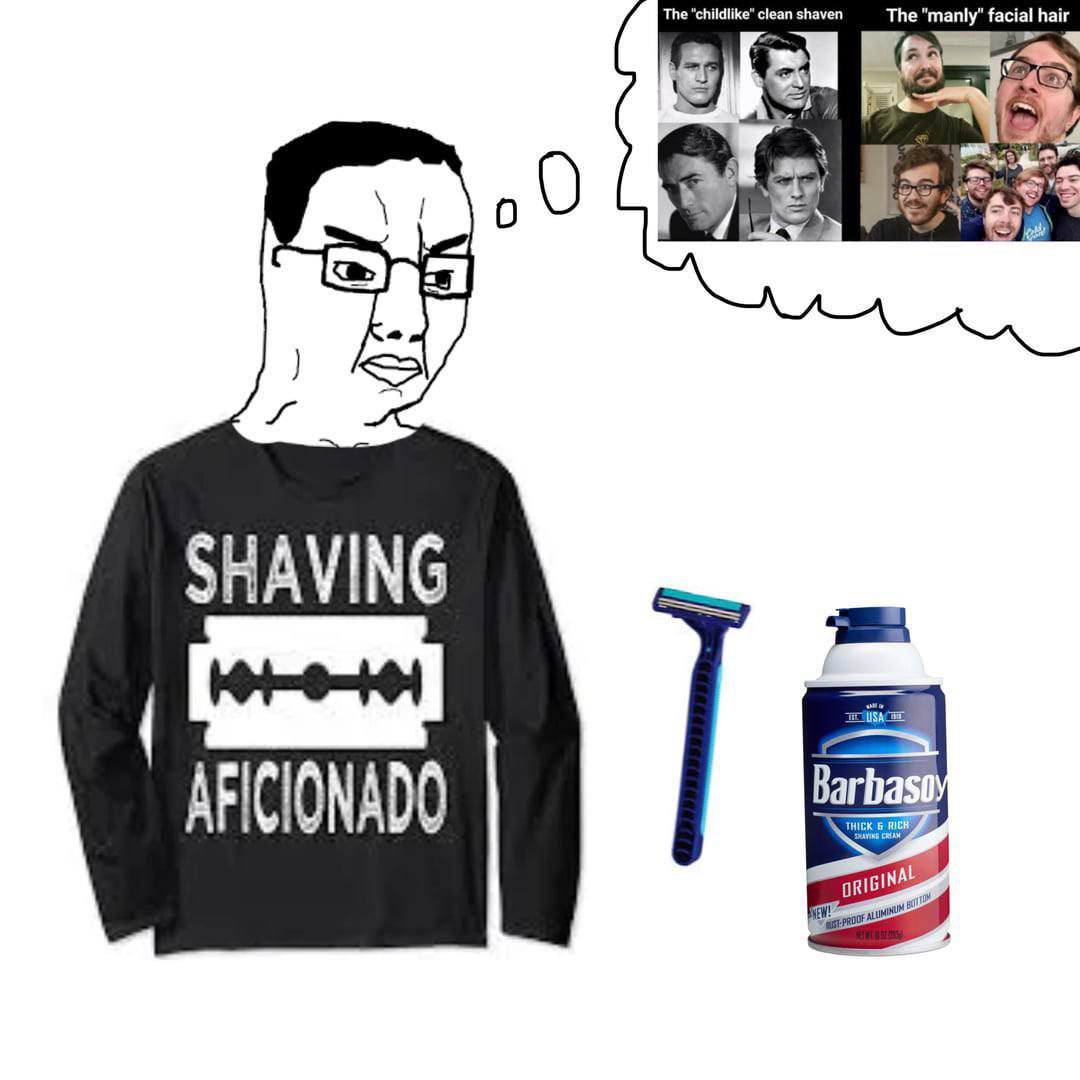 An SHAVING AFICIONADO