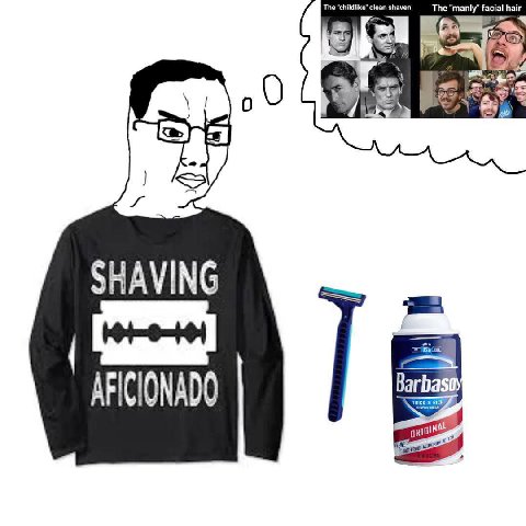 An SHAVING AFICIONADO