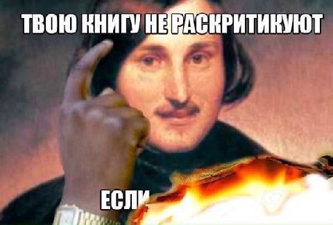 ТВОЮ книгу НЕРАСКРИТИКУЮТ ЕСЛИ