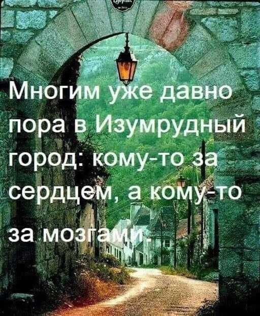 Многим уже давно пора в Изумрудный город: кому-то за сердцем, а кому-то за