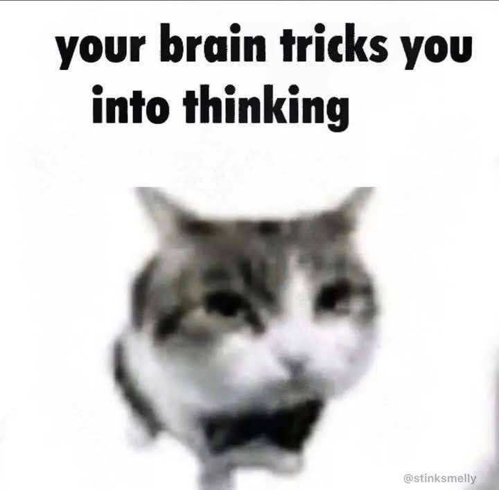 your brain tricks you into thinking