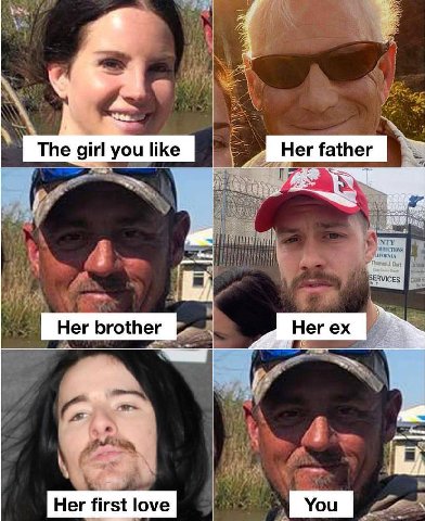 В The girl you like father CES: Her brother Негех Her first love