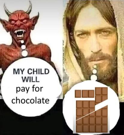 CHILD WILL pay for chocolate