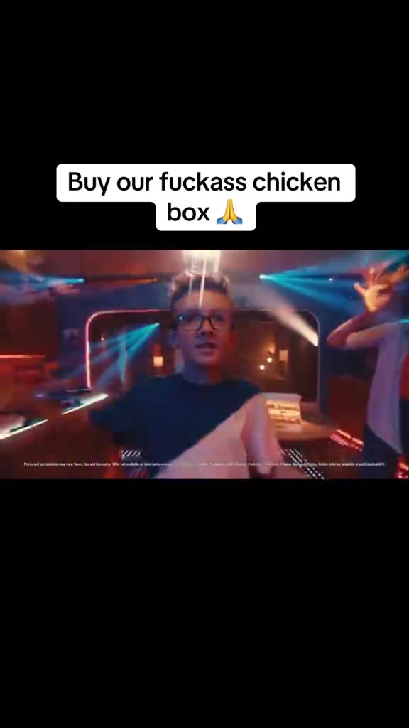 Buy our fuckass chicken