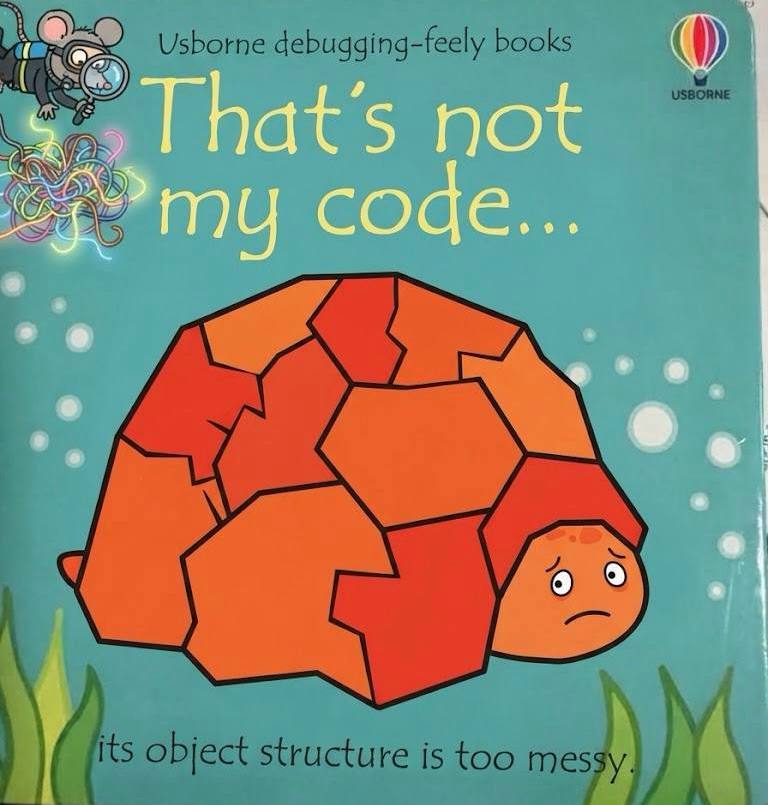 Usborne debugging-feely books USBORNE А its object structure is too messy