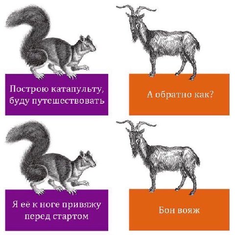5 Построю катапульту, А обратно как? буду путешествовать Я её к ноге привяжу Бон вояж перед стартом