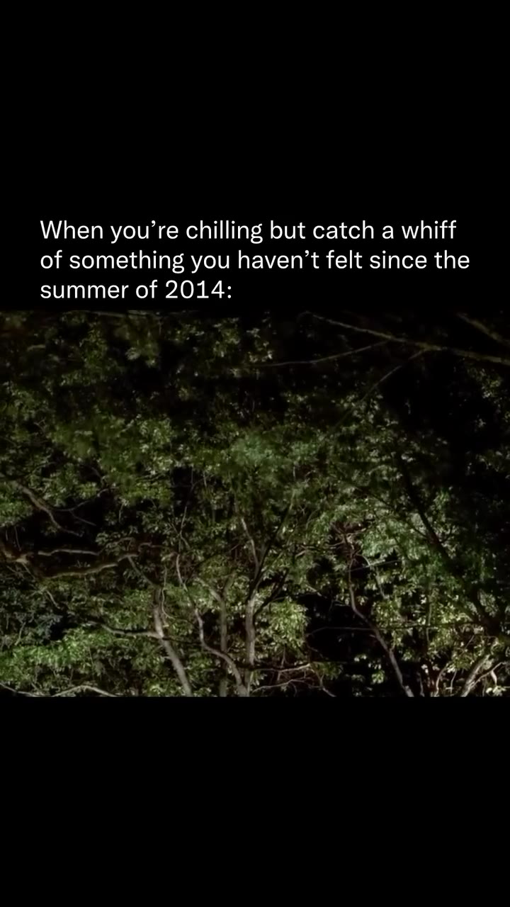 When you’re chilling but catch a whiff of something you haven’t felt since the