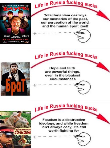ife in Russia fucking Sucks Totalitarianism destroys our memories of the past, our perception of the world, and the human spirit itself в МИХАЛКОВ во 2 iowa ife in Russia fucking SUCks 3% Hope and fai