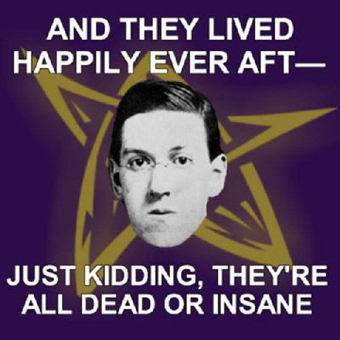 AND THEY LIVED HAPPILY EVER AFT— JUST KIDDING, THEY'RE ALL DEAD OR INSANE