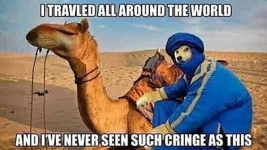 ALL AROUND THE WORLD AND I'VE NEVER SEEN SUGH CRINGE AS THIS