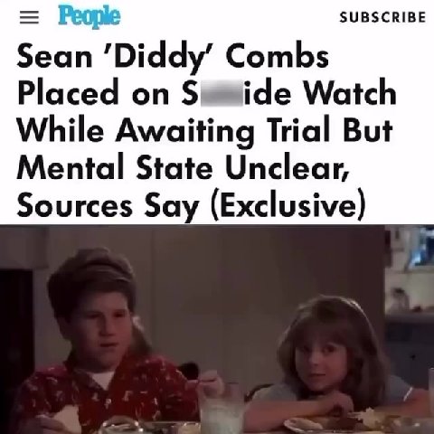 = People SUBSCRIBE Sean ‘Diddy’ Combs Placed оп Swjide Watch While Awaiting Trial But Mental State Unclear, Sources Say (Exclusive)
