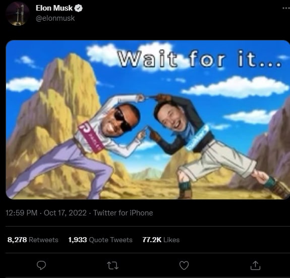 https://twitter.com/elonmusk/status/1582098917696901120?