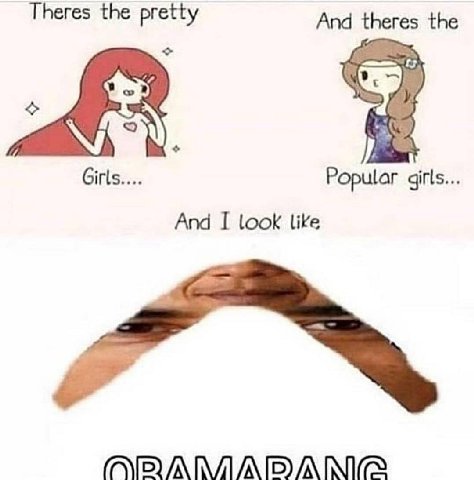 Theres the pretty And the Girls Popular And I look like