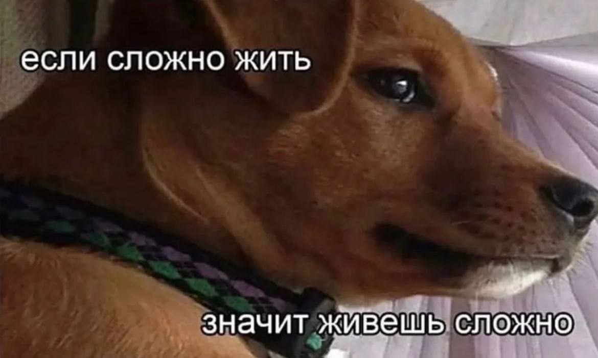 если сложно жить значит живешь сложно