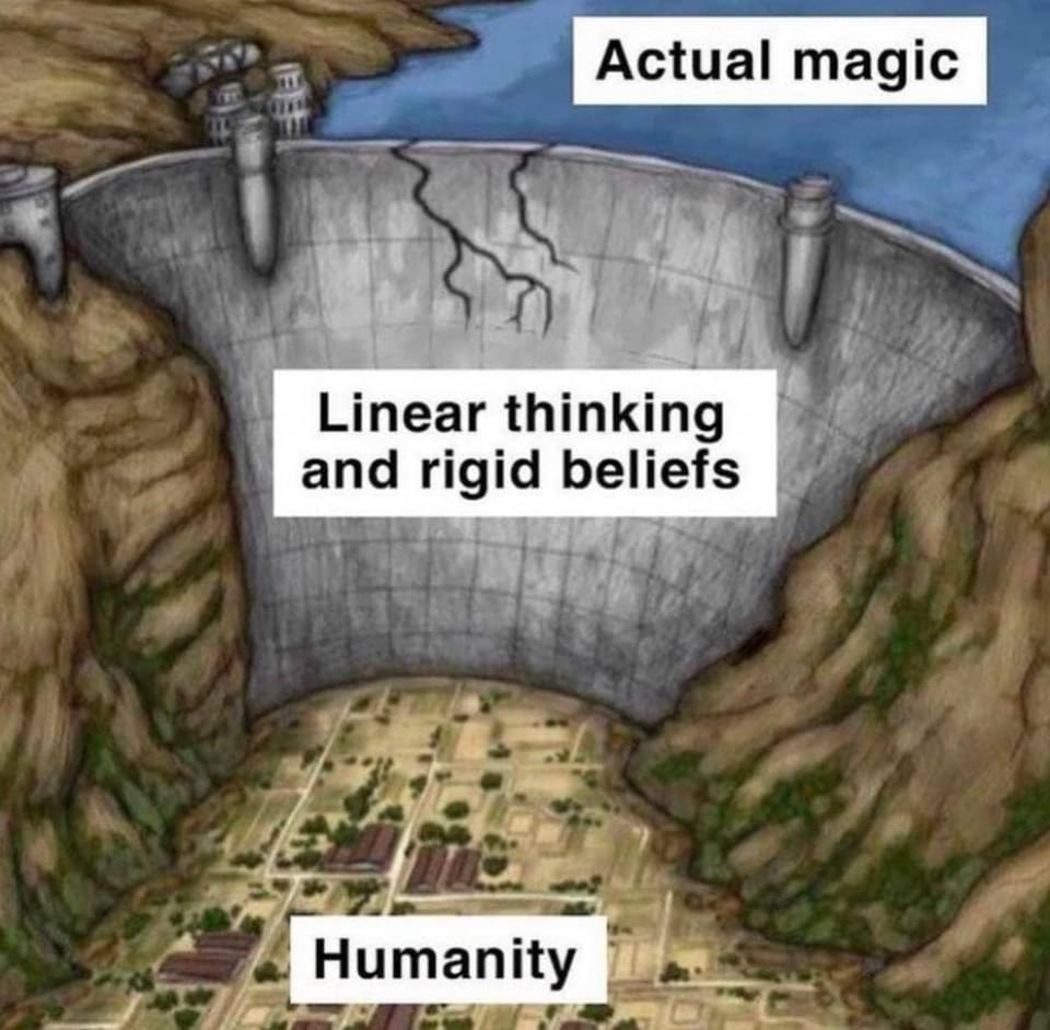 Actual magic Linear thinking and rigid beliefs