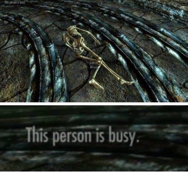 Когда ты говоришь, что занят