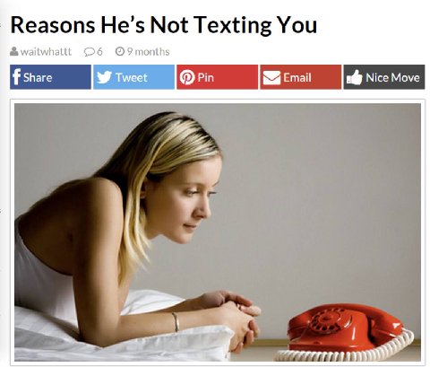 Reasons He’s Not Texting You С