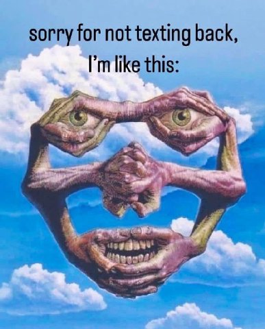 sorry for not texting back like this 2;