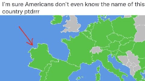 sure Americans don't even know the name of this country ptdrrr А у у