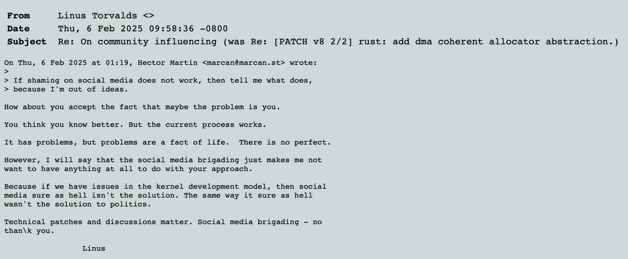 Incredible things happening on the Linux Kernel Mailing List