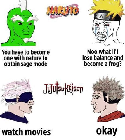 You have to become Noo what if one with nature to lose balance and obtain sage mode become a frog? watch movies okay