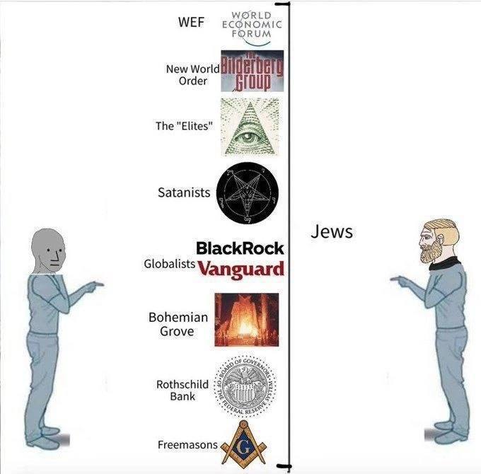WEF New Worl Order The "Elites" Satanists SSS Jews BlackRock Globalists Vangu ard Bohemian Grove Rothschild Ban Freemasons