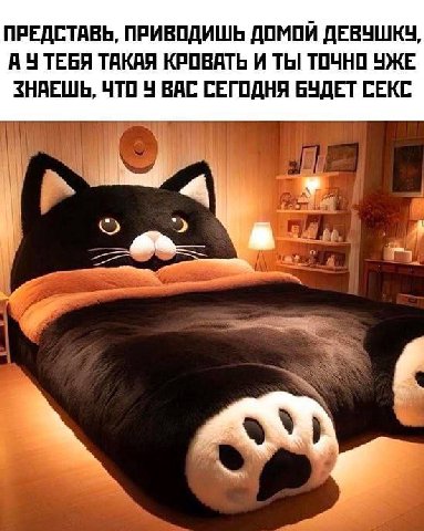 ПРЕДСТАВЬ, ПРИВОДИШЬ ДОМОЙ ДЕВУШКУ, А ТЕБЯ ТАКАЯ КРОВАТЬ И ТЫ ТОЧНО УЖЕ ЗНАЕШЬ, ЧТО 4 ВАС СЕГОДНЯ БУДЕТ СЕКС
