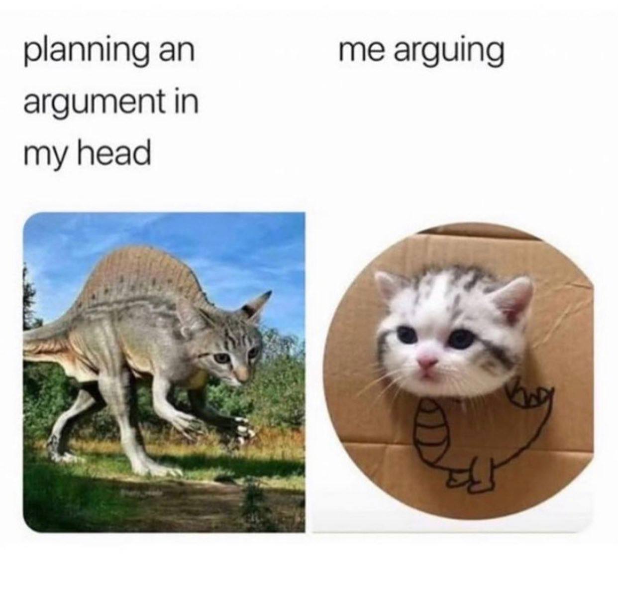 planning me arguing argument in my head