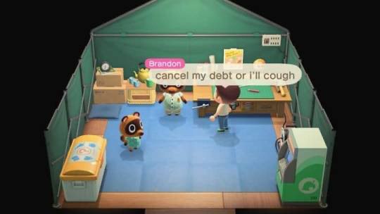 Brandon cancel my debt cough