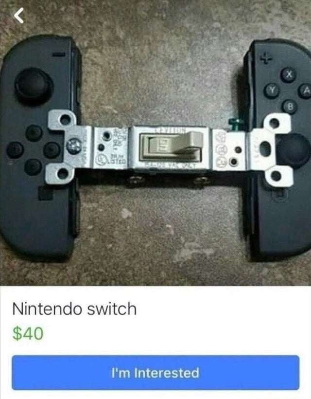 Nintendo switch $40 Interested