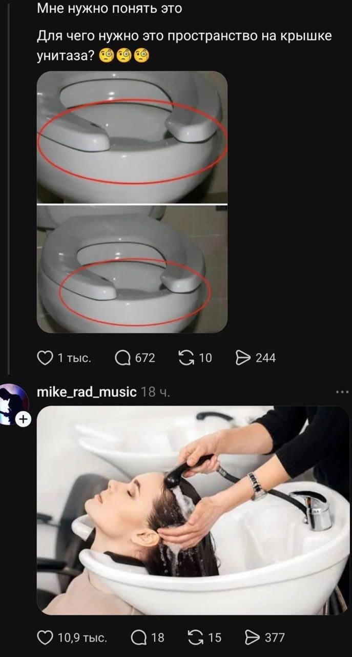 Мне нужно понять это Для чего нужно это пространство на крышке унитаза? (О ттыс. 672 244 mike_rad_music 10,9 тыс. 18 377